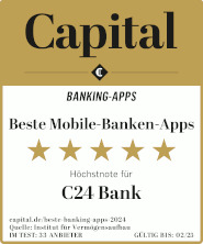 Testsiegel C24 Bank