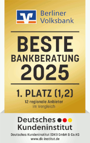 Testsiegel Berliner Volksbank