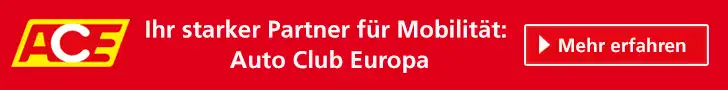 Exklusives ACE - Auto Club Europa Angebot