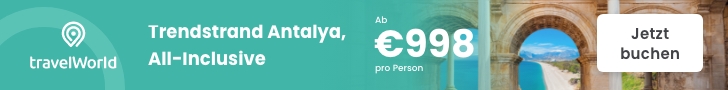 Neues travelWorld Top-Angebot
